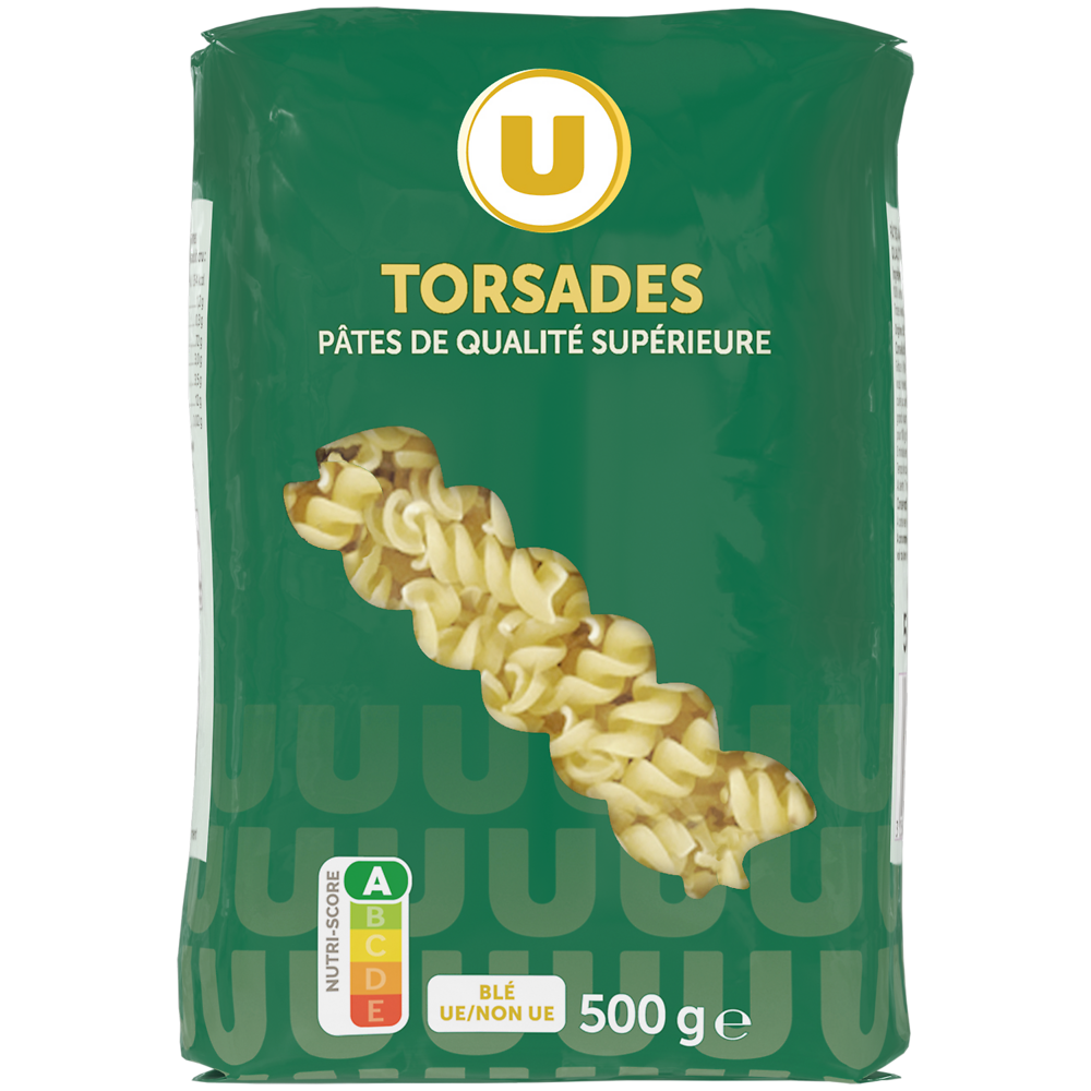 U Torsade qualité supérieure  paquet cello de 500g