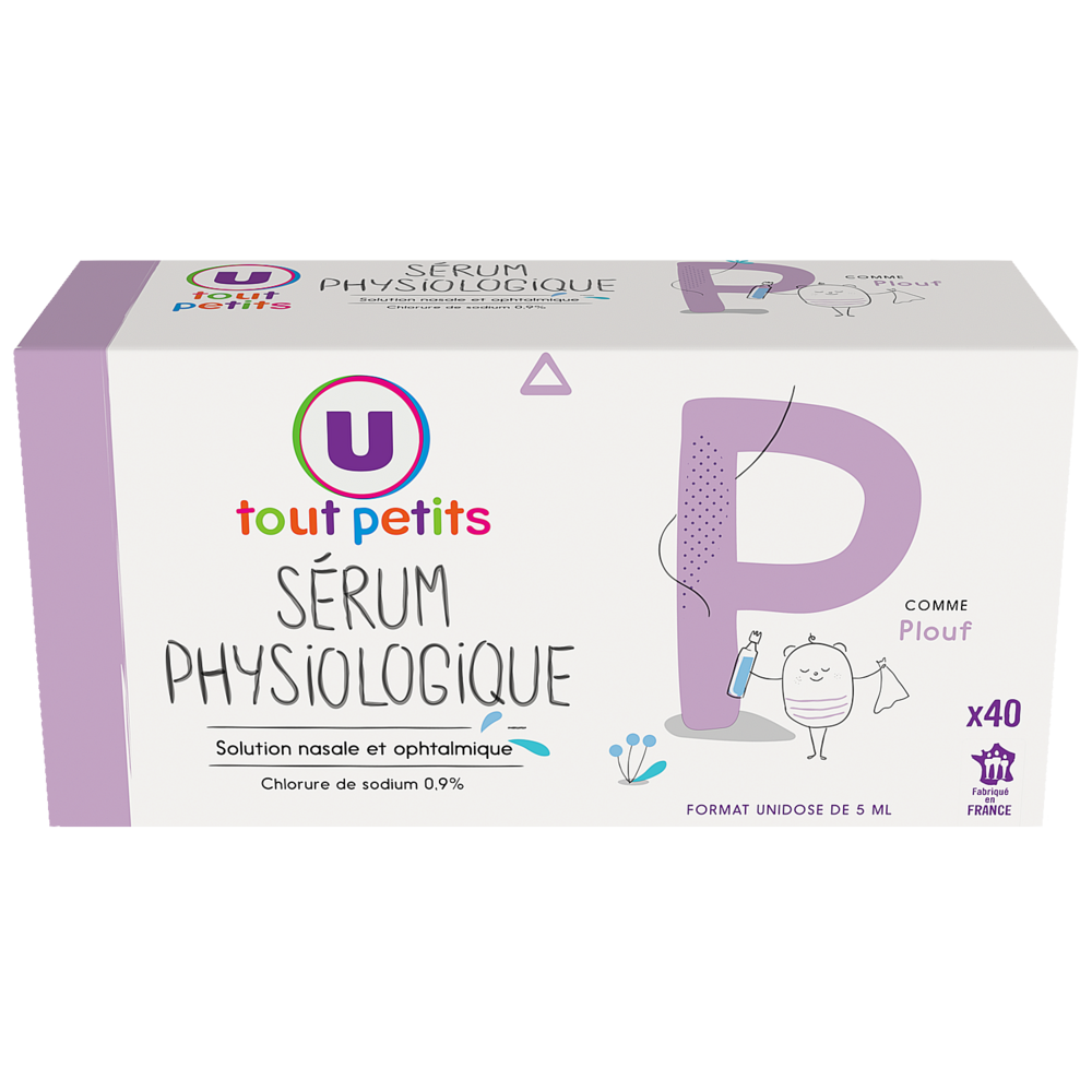 U TOUT PETITS Sérum physiologique - 40 doses