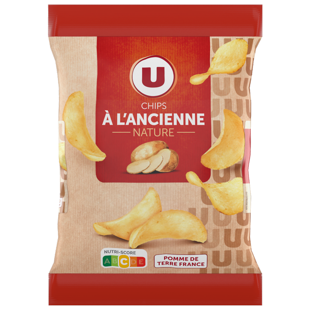 U Chips à l'ancienne nature  6 sachets de 30g