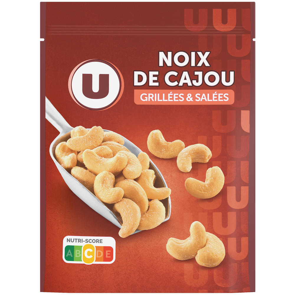 U Noix de cajou grillées salées  100g