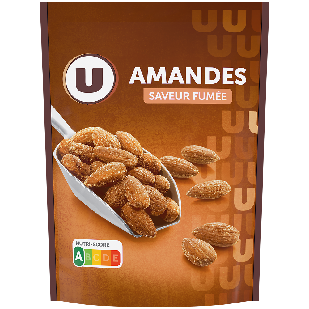 U Amandes goût fumé  paquet 100g