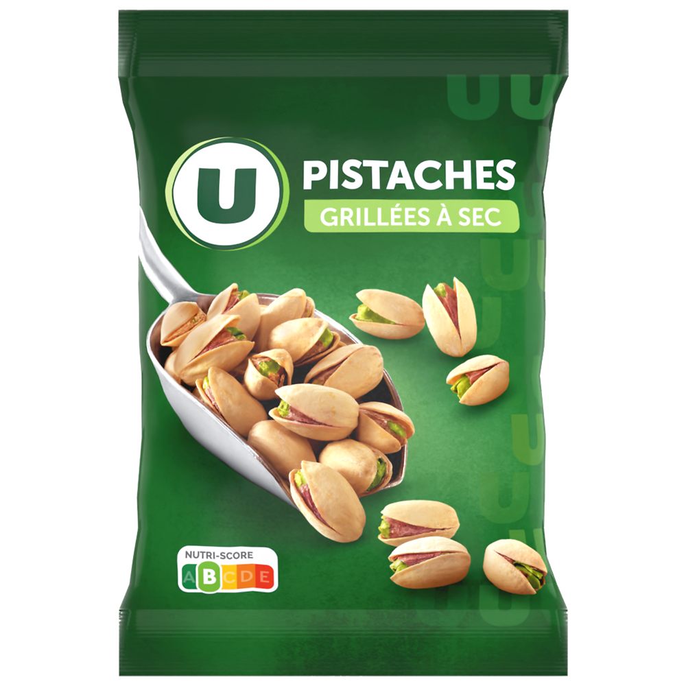 U Pistache grillée à sec  sachet de 150g