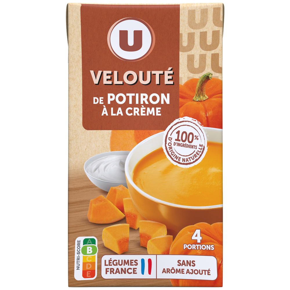 U Soupe Velouté de potiron à la crème fraîche 1l