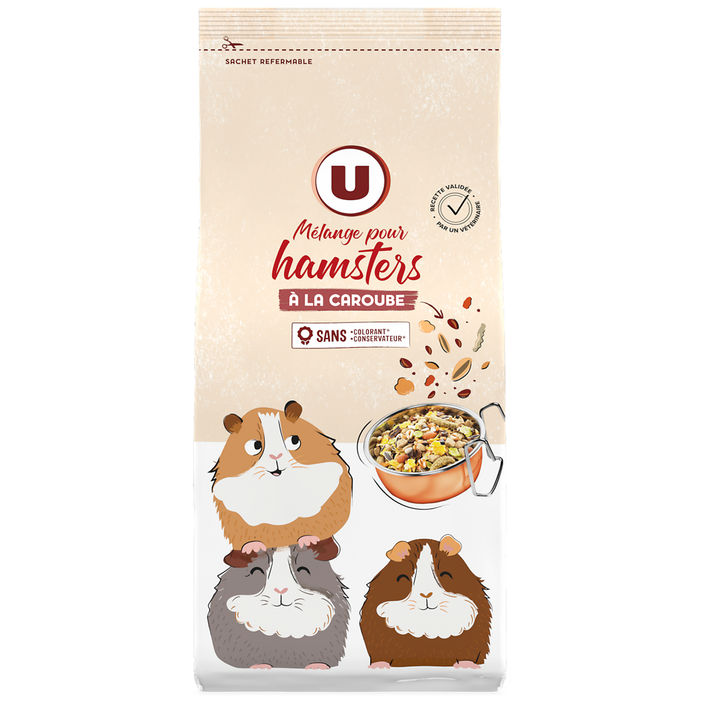 U Mélange pour hamsters  paquet de 800g