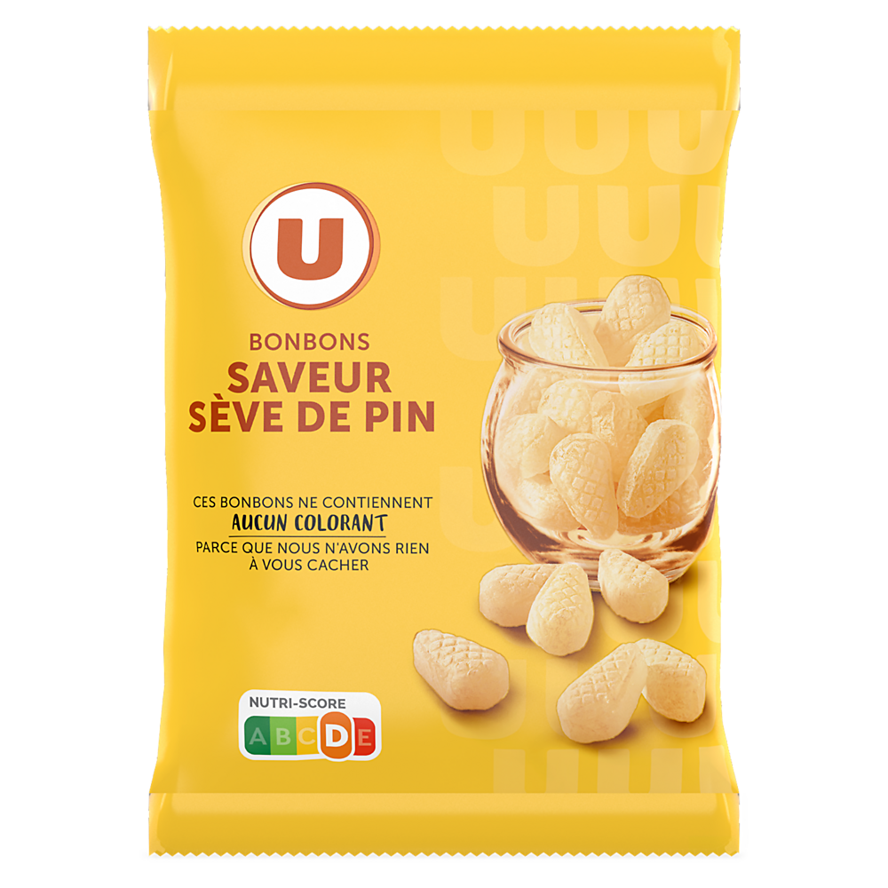 U Bonbons sève de pin  sachet de 250g