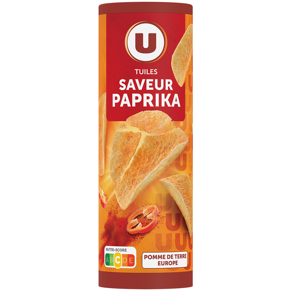 U Tuiles goût paprika  170g