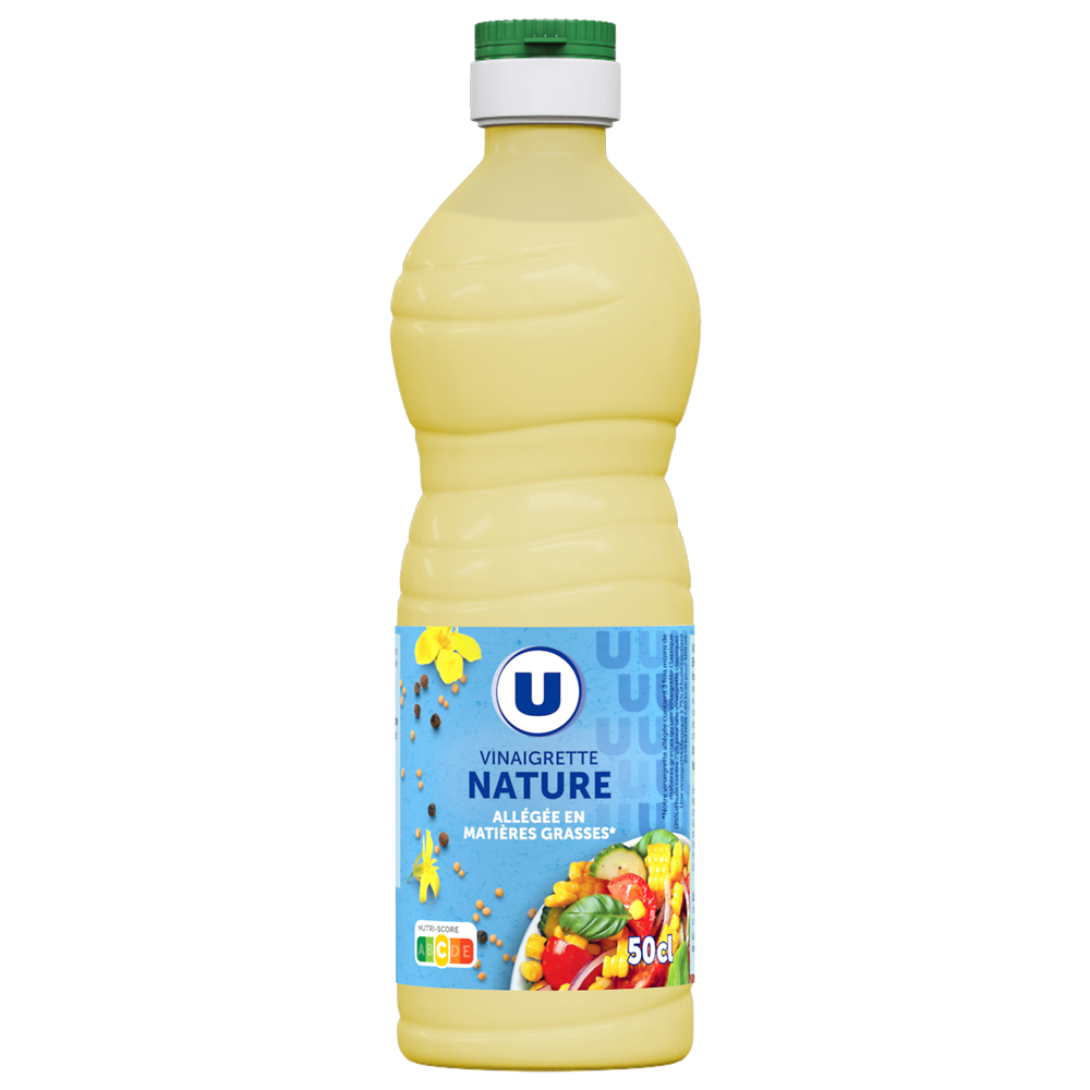 U Vinaigrette nature en matières grasses  50cl