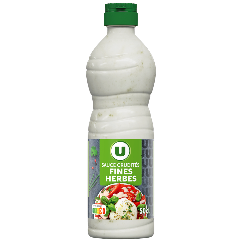 U Sauce crudités aux fines herbes bouteille 500ml