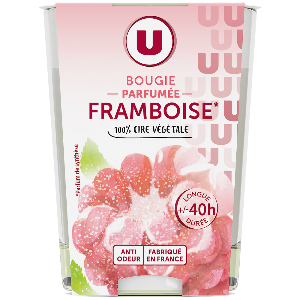 U Bougie parfumée framboise 150g