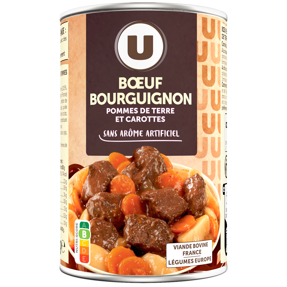 U Boeuf bourguignon  boîte de 400g