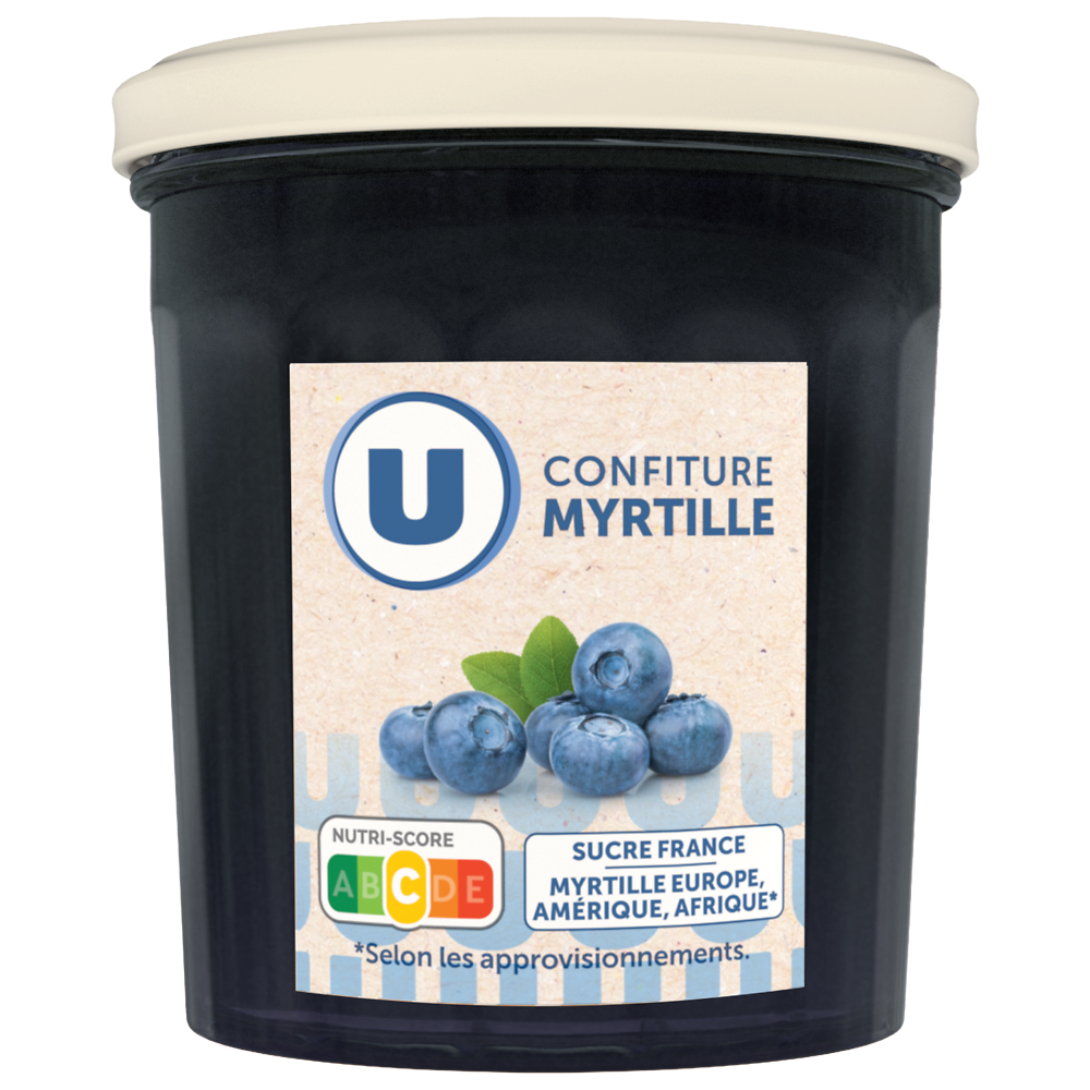 U Confiture de myrtilles 370g