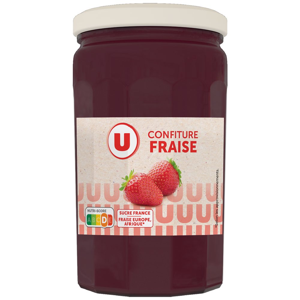 U Confiture fraise 750g