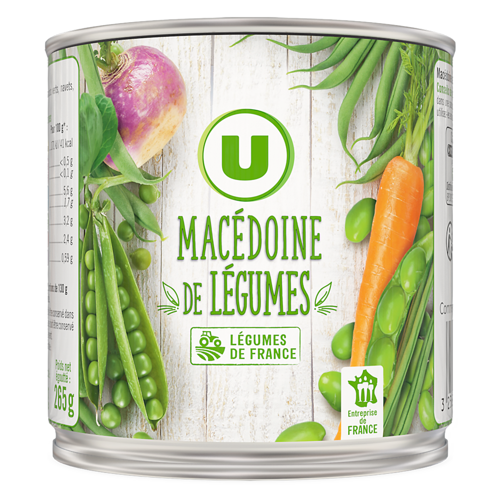 U Macédoine de légumes - Boîte 265g