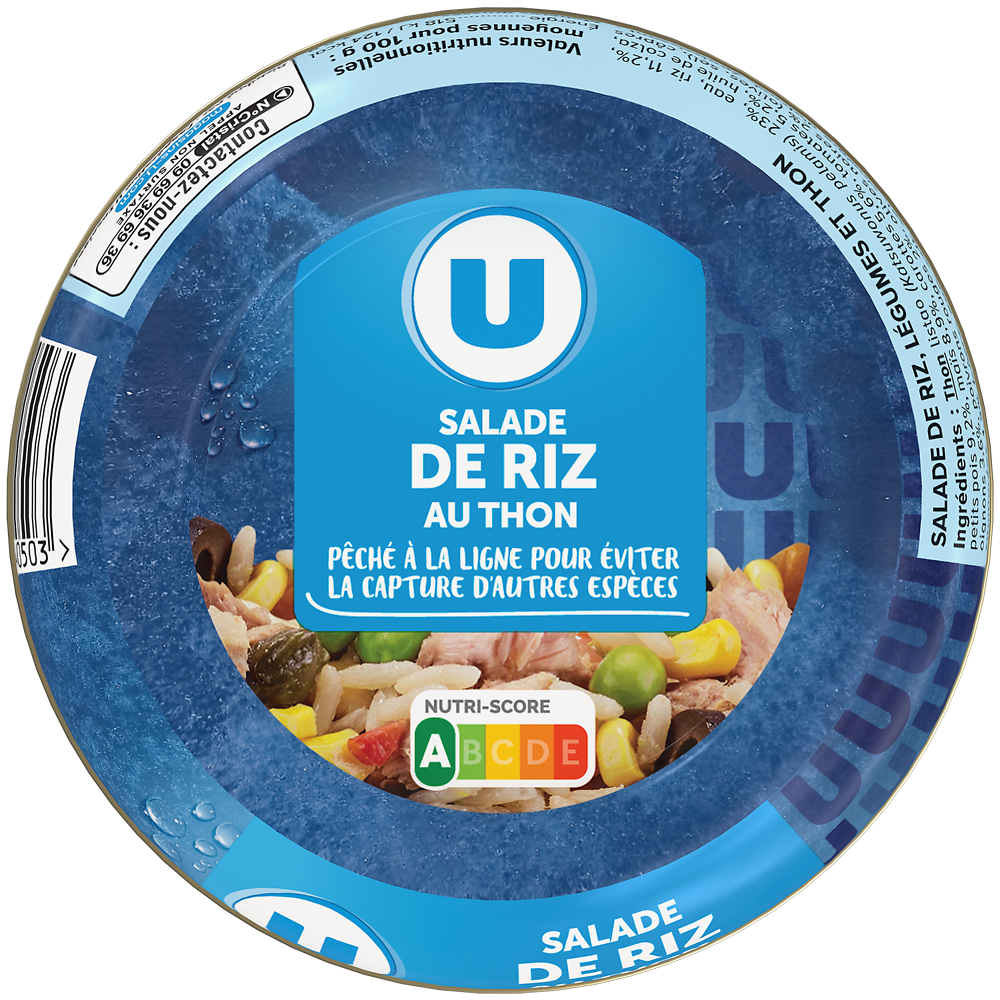 U Salade de riz au thon  boîte de 250g