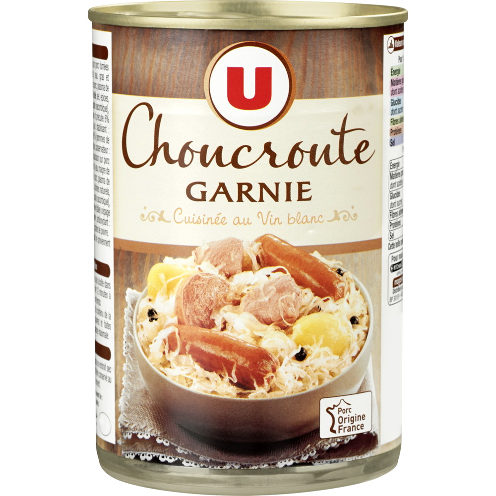 U Choucroute garnie  boîte de 400g