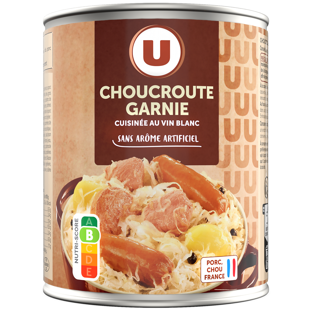 U Choucroute garnie Boîte de 800g