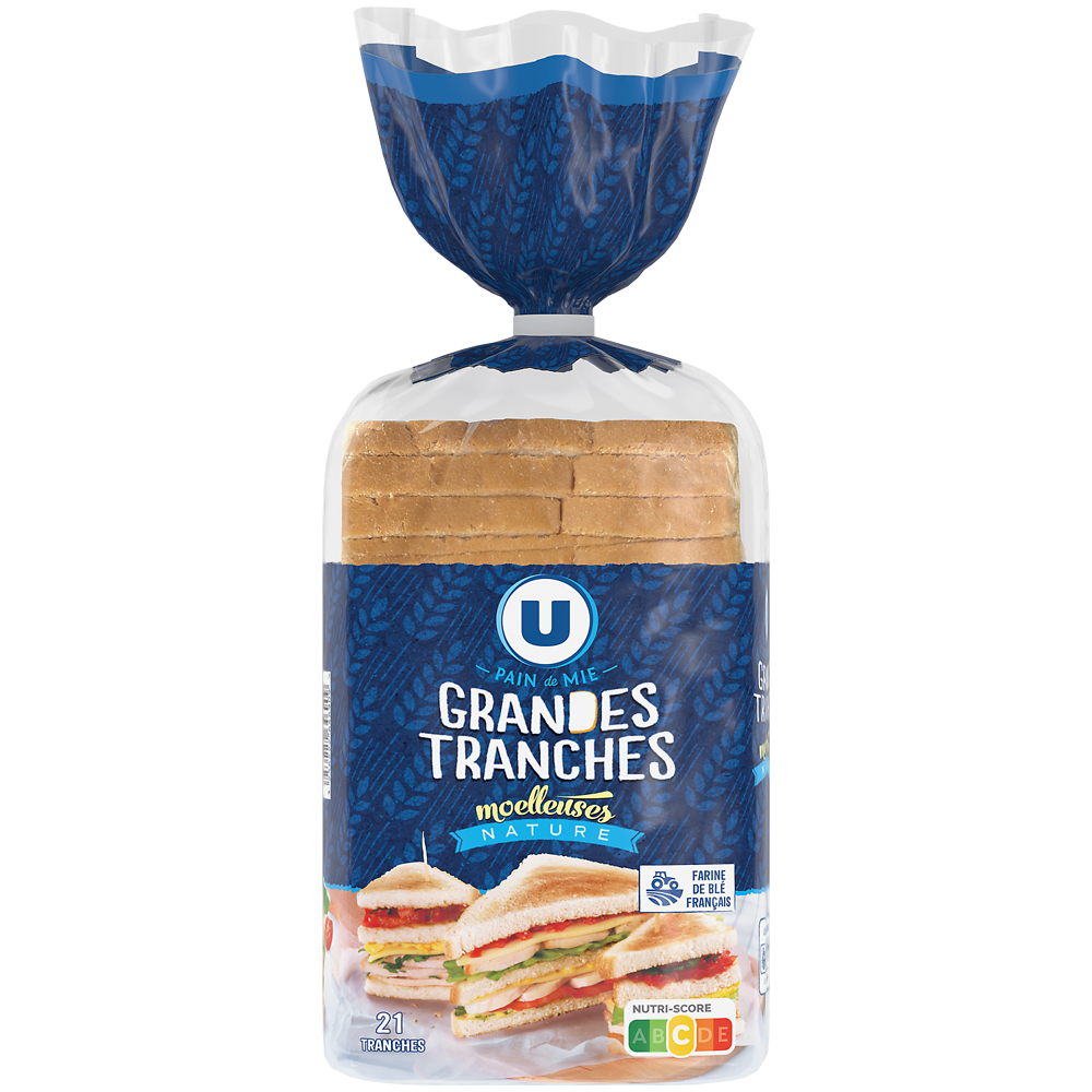 U Pain de mie sandwich Nature  825g