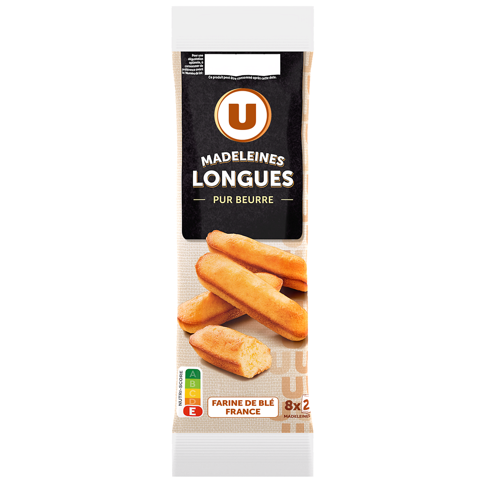 U Madeleines longues pur beurre - 250g