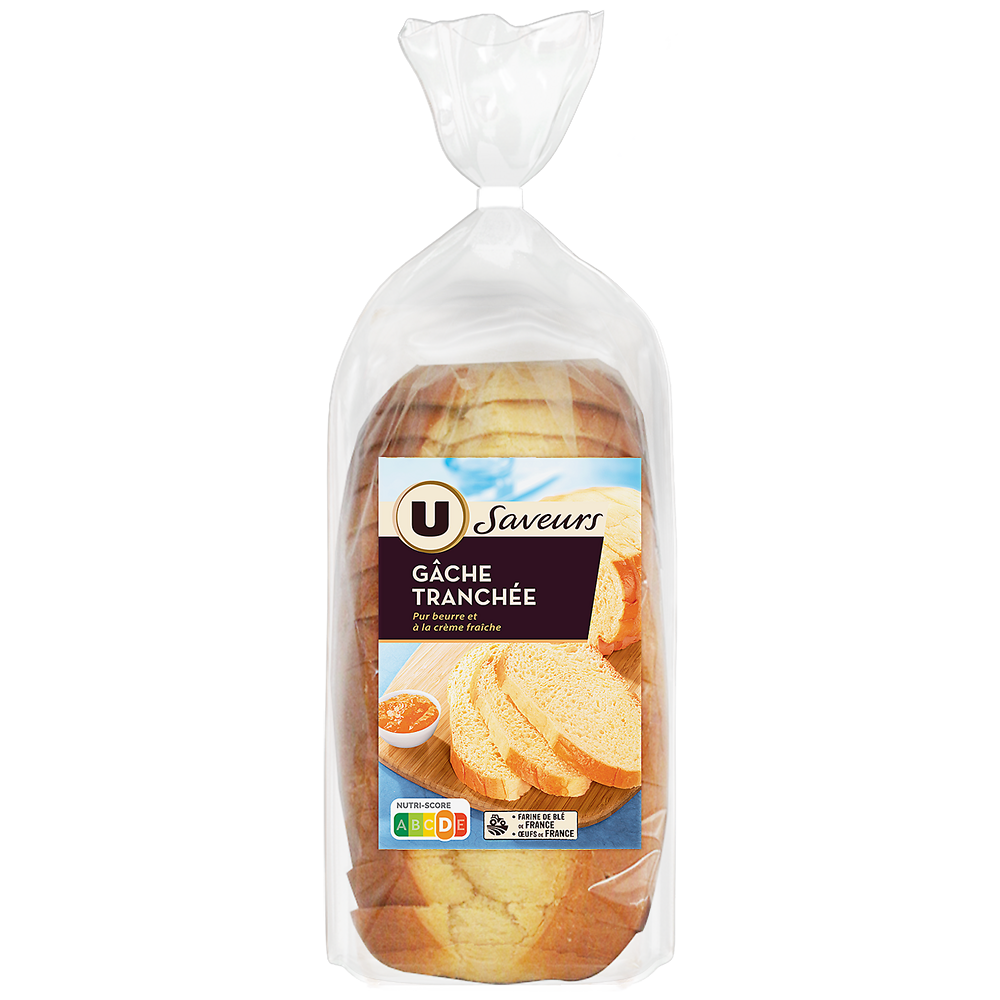 U SAVEURS Gache tranchée pur beurre U SAVEURS 450g