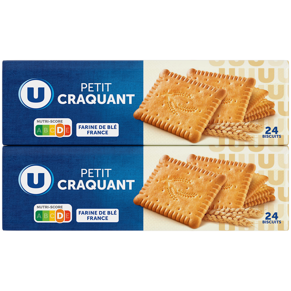 U Biscuit craquant  2 paquets de 150g, 300g