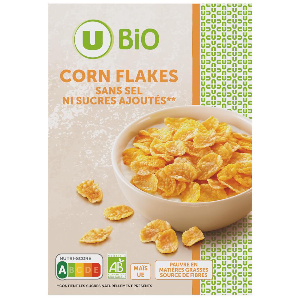 U BIO Corn flakes   375g