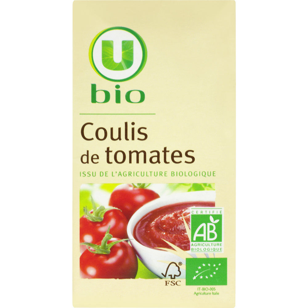 U BIO Coulis tomate 500ml