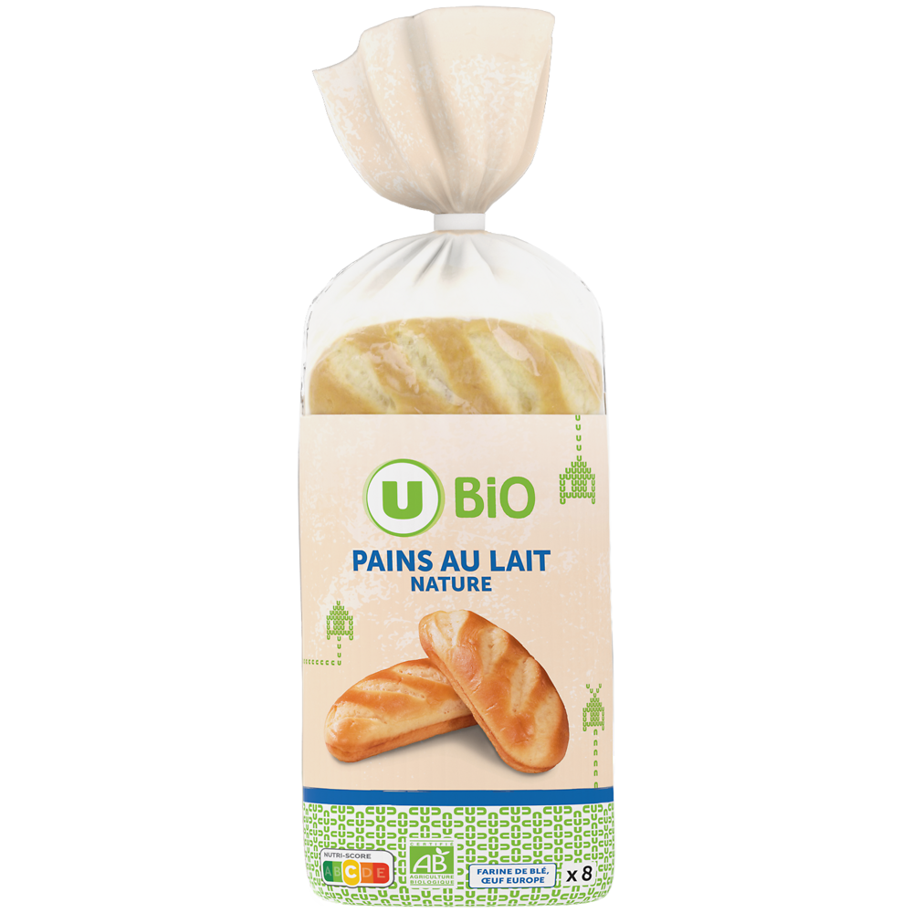 U BIO Pains au lait  x8 - 280g