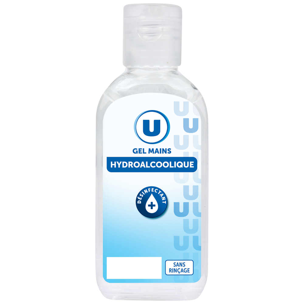 U Gel nettoyant mains hydroalcoolique antibactérien sans rinçage  75ml