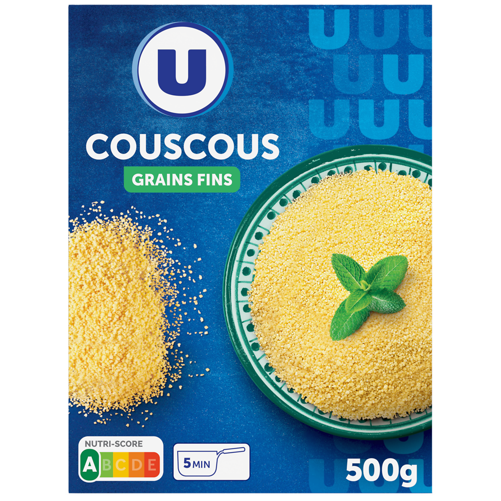 U Couscous grains fins  étui de 500g