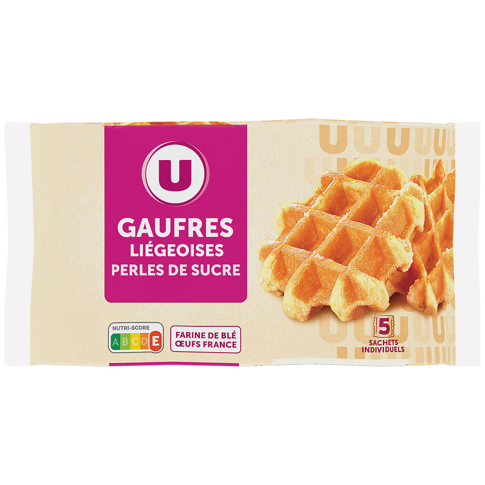 U Gaufres liégeoises perles de sucre  275g