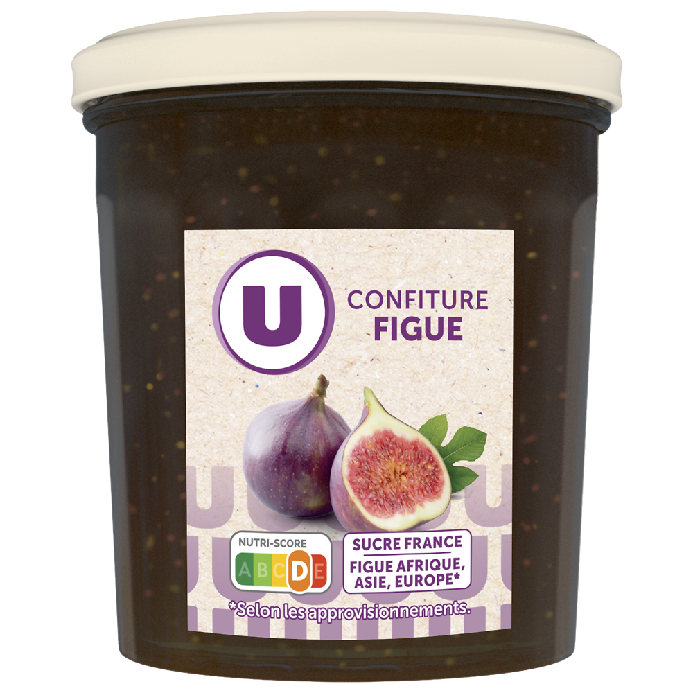 U Confiture extra de figue  pot de 370g