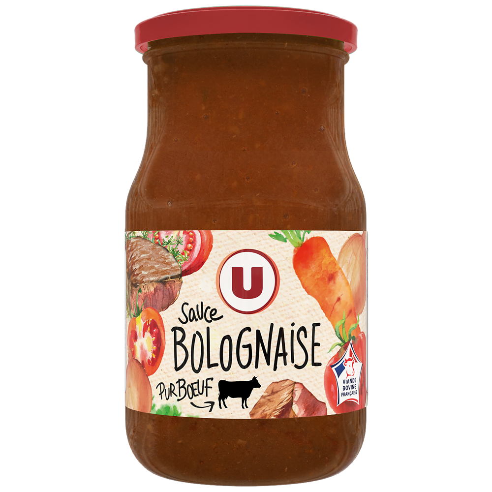 U Sauce bolognaise  bocal de 720ml, 680g