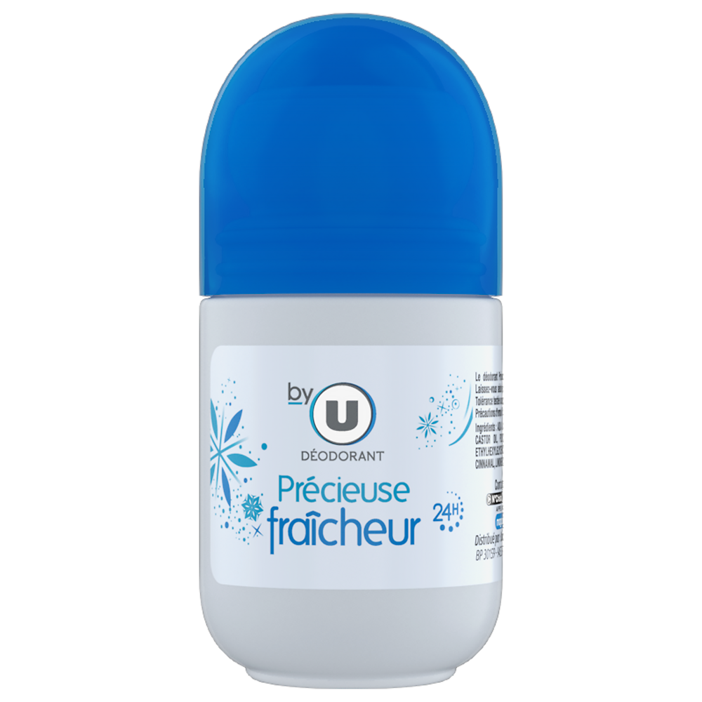 BY U Déodorant femme précieuse fraîcheur  bille de 50ml