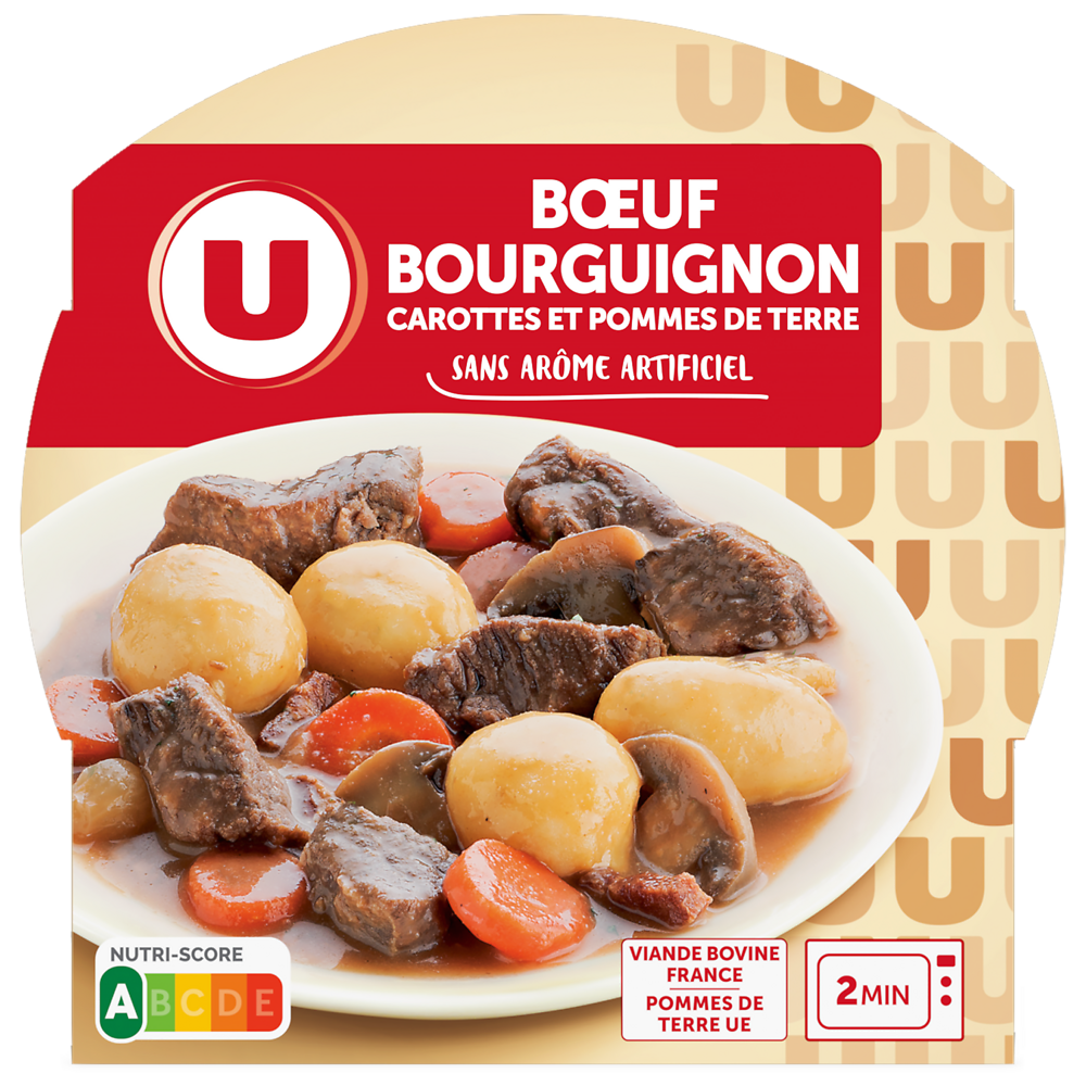 U Boeuf bourguignon carottes et pomme de terre  300g