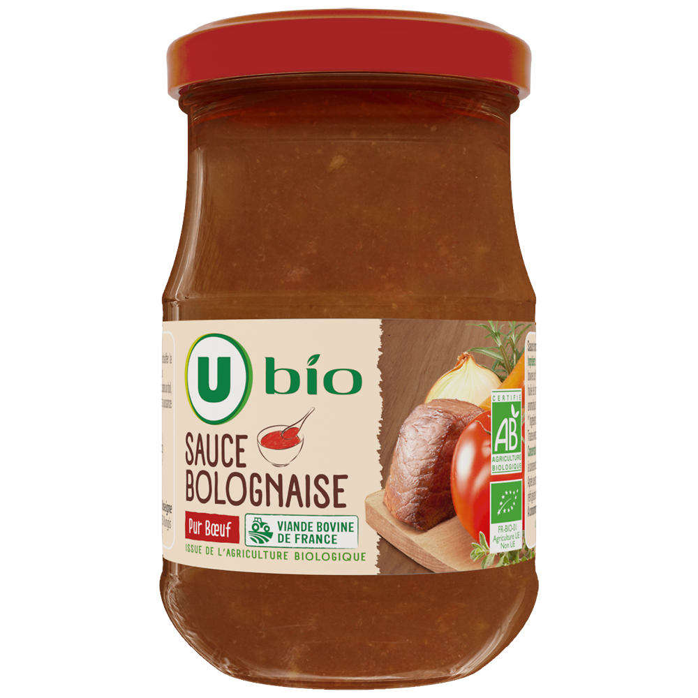 U BIO Sauce bolognaise bocal 212ml 200g