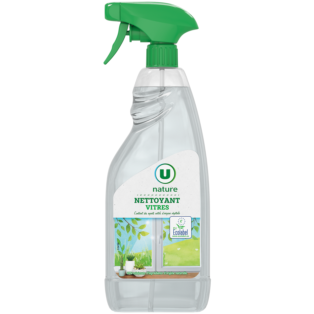 U NATURE Nettoyant pour vitres  spray de 750ml