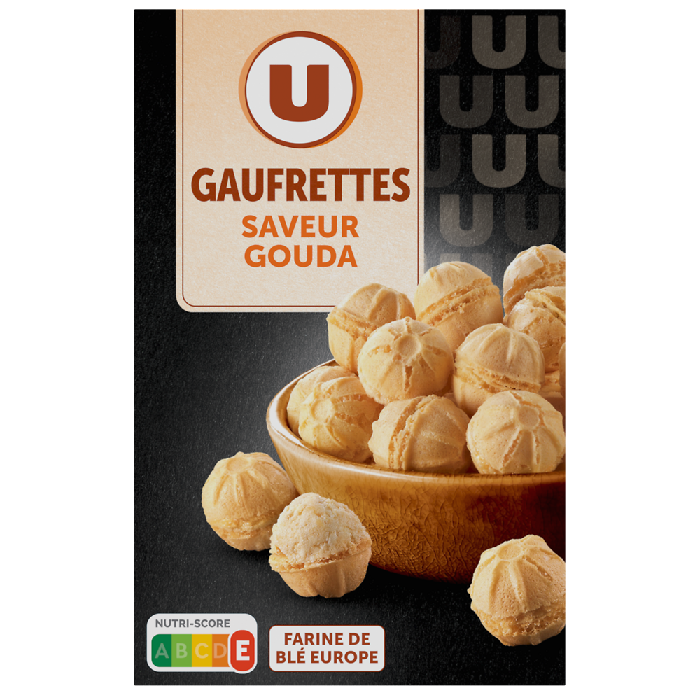 U Gaufrette gouda  paquet de 75g