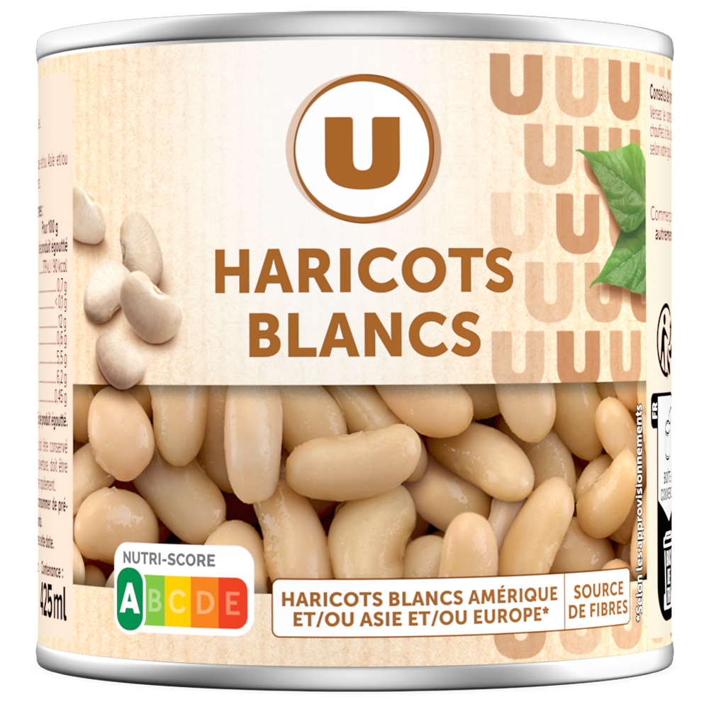 U Haricots blancs préparés - Boîte 250g