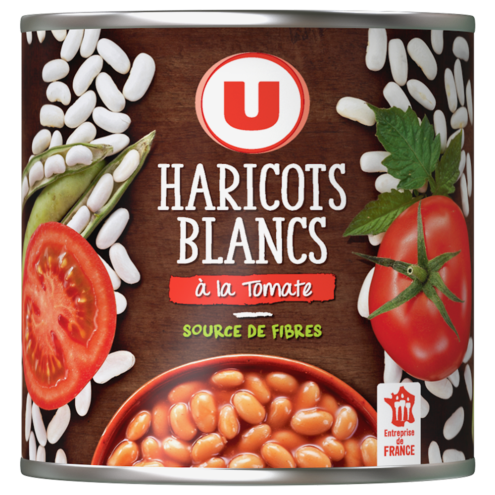 U Haricots blancs tomate - Boîte 400g