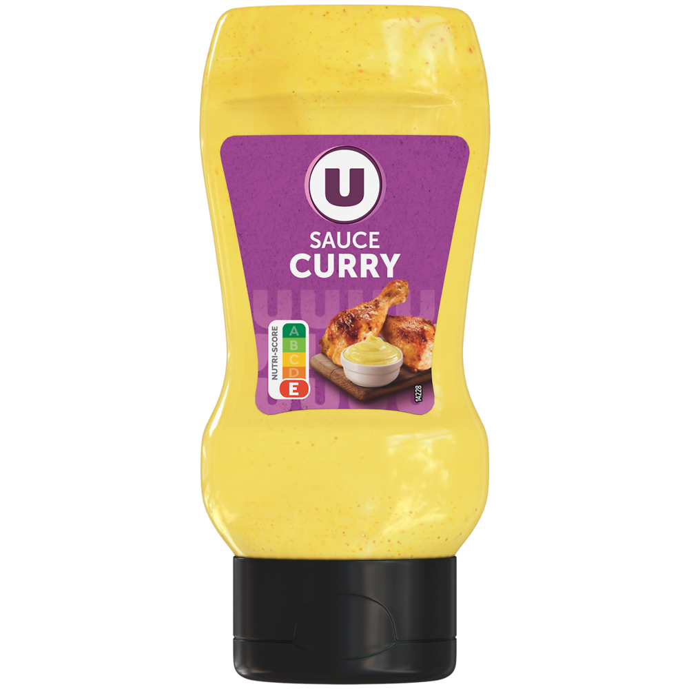 U Sauce curry  flacon souple, 245g