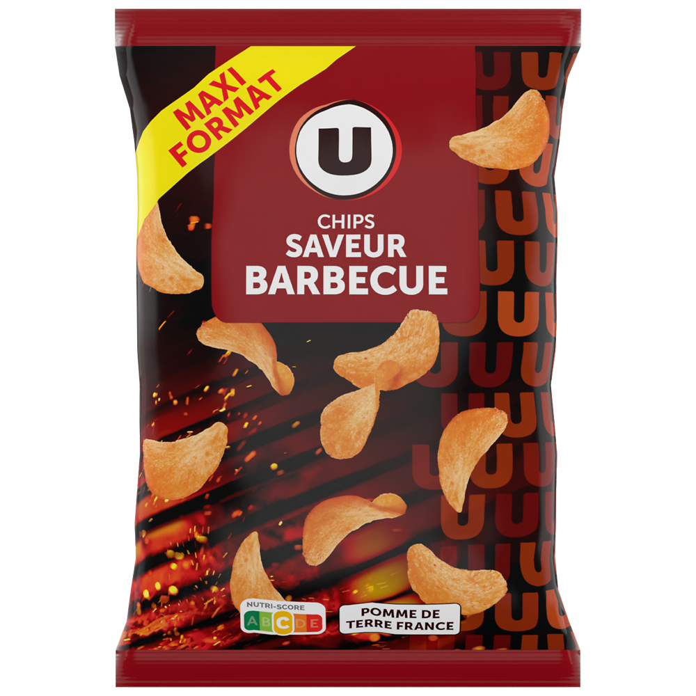 U Chips classique saveur barbecue  sachet de 270g