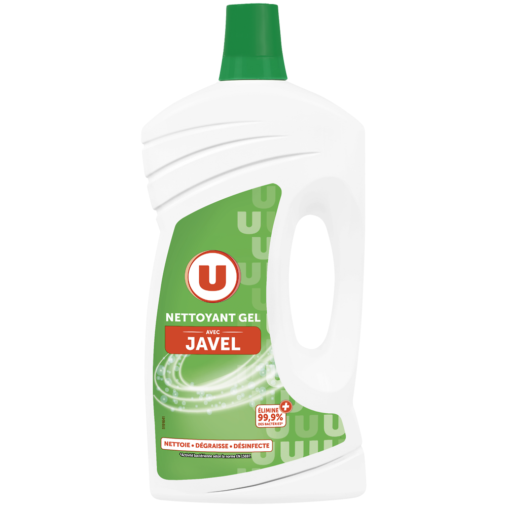 U Nettoyant ménager gel avec javel  flacon de 1l