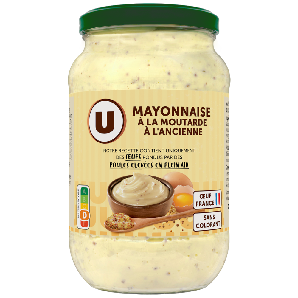 U Mayonnaise à la moutarde à l'ancienne , 235g