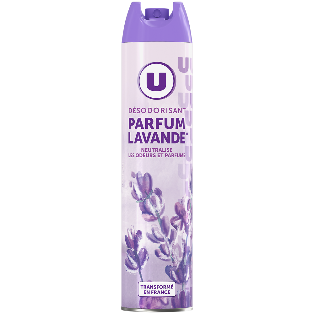 U Désodorisant parfum lavande  Aérosol 300ml