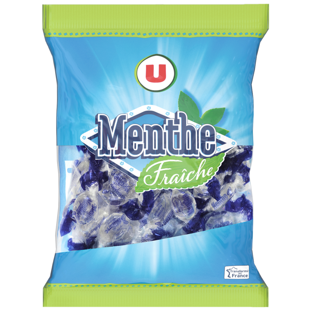 U Pastilles Menthe fraîche sachet de 340g