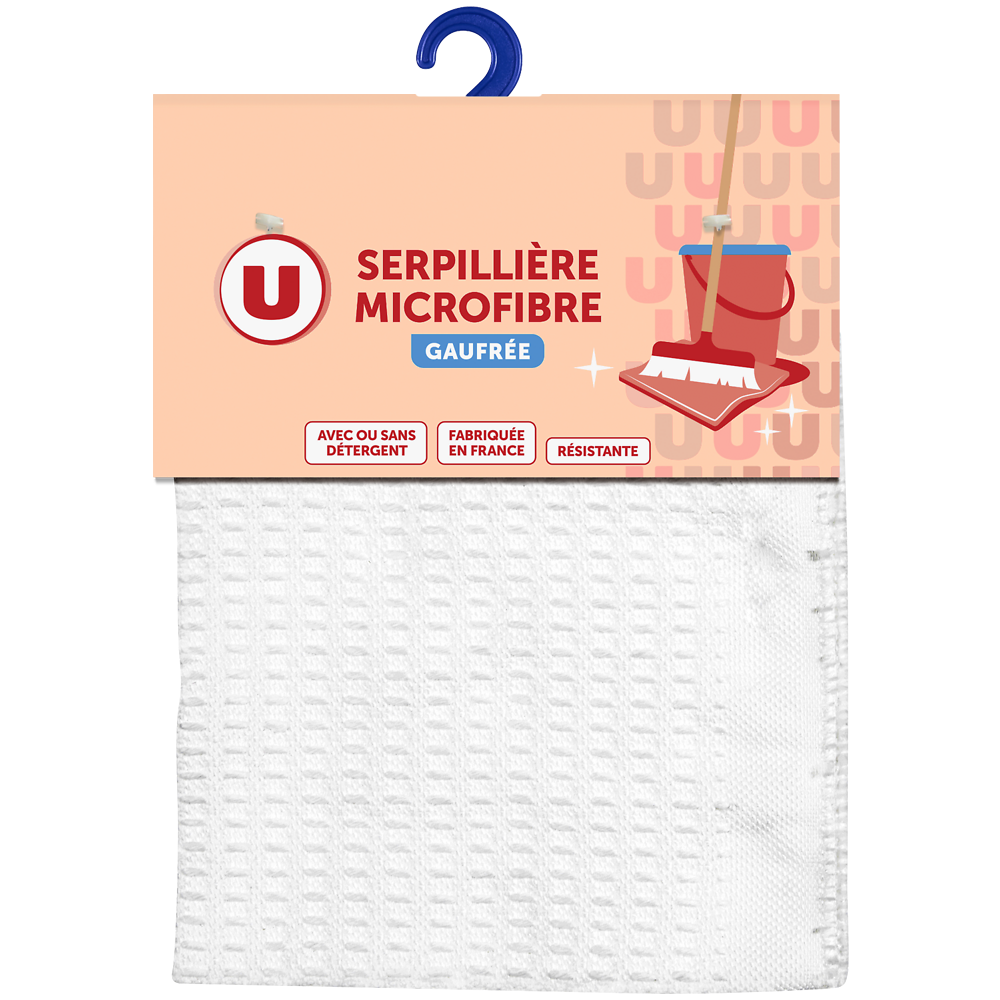 U Serpillière gaufrée en microfibre