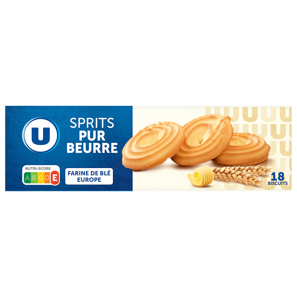 U Gâteau Sprits au beurre paquet de 400g