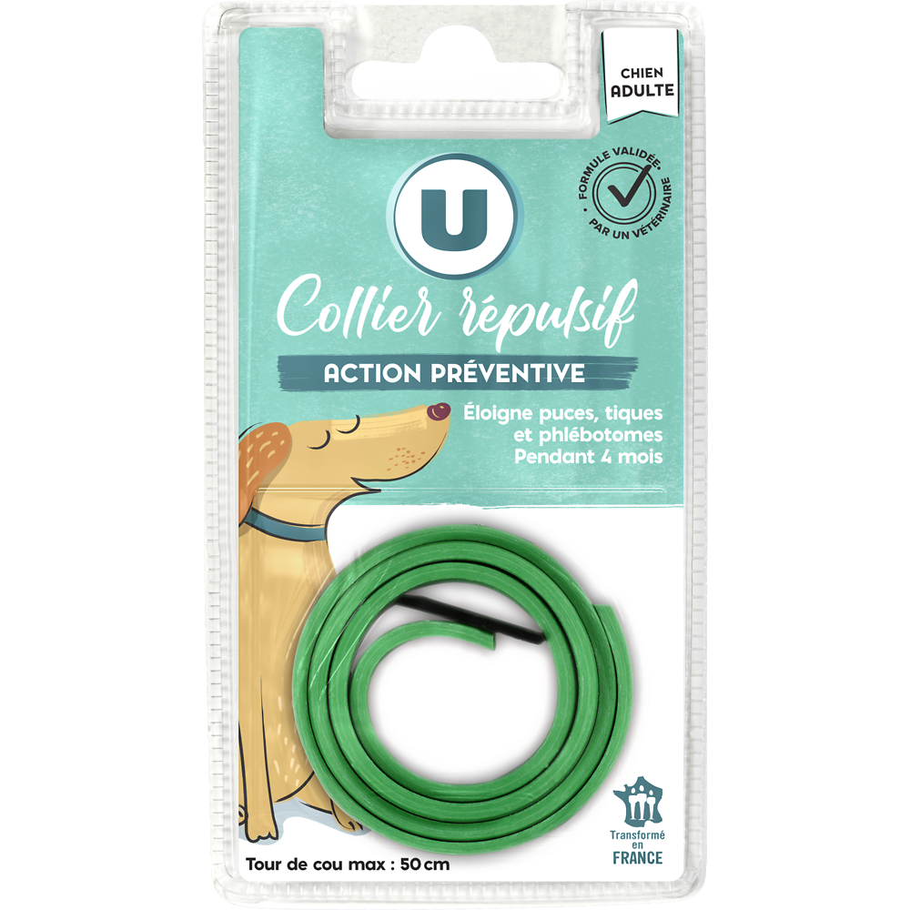 U Collier répulsif pour chien,  18g