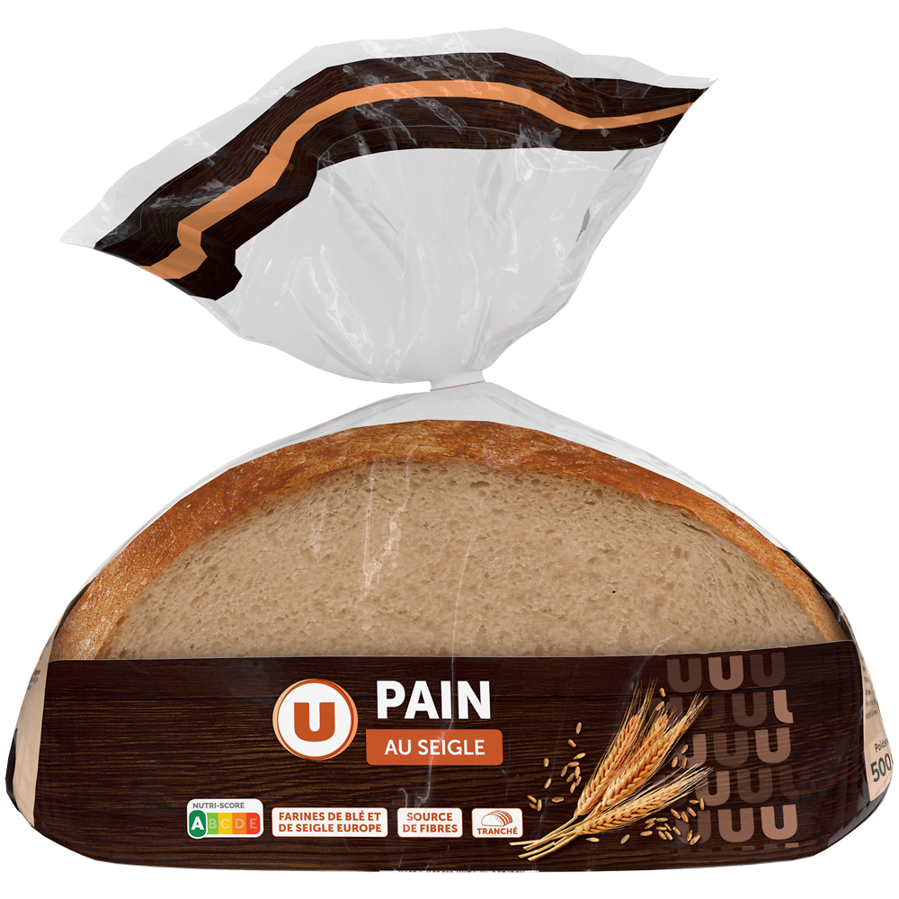 U Pain tranché au seigle  500g