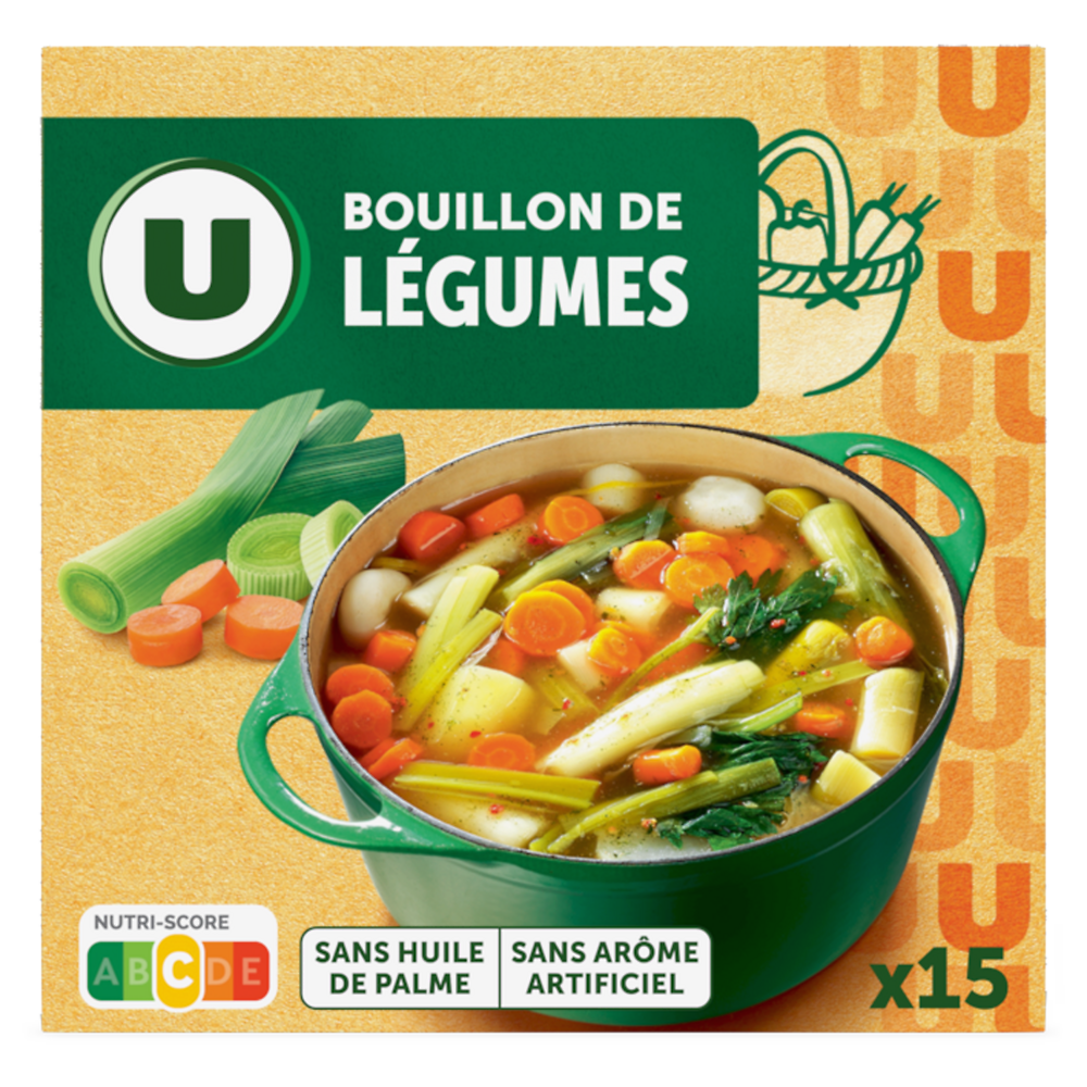 U Bouillon de légumes  x15  -  150g